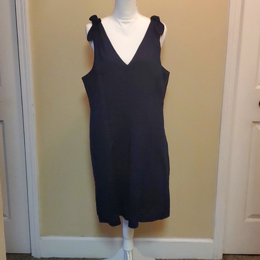 GAP Bow-Strap Shift Dress Navy Size 16
